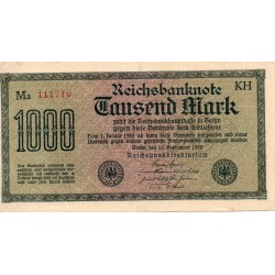 DEUTSCHLAND - PICK 76 f - 1000 MARK - 15/09/1922