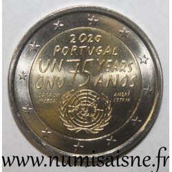 PORTUGAL - 2 EURO 2020 - UNITED NATIONS - 75th ANNIVERSARY