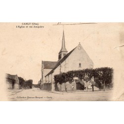 60680 - OISE - CANLY - L'EGLISE ET RUE JONQUIERE