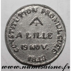 MEDAILLE - POLITIK - 59 - CONSTITUTION VERKÜNDET IN LILLE - 1848