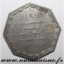 MEDAL - POLITICS - TO BIXIO - HURT ON THE BARRICADES - 1848