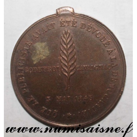 MEDAILLE - POLITIK - GODEFROI CAVAIGNAC - 1848