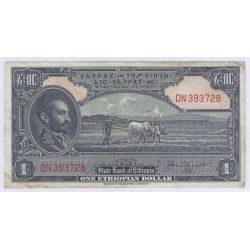 ETHIOPIE - PICK 12 - 1 DOLLAR - 1945 - TRES TRES BEAU