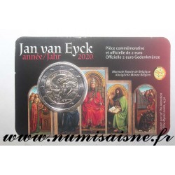 BELGIEN - 2 EURO 2020 - JAN VAN EYCK - Coincard