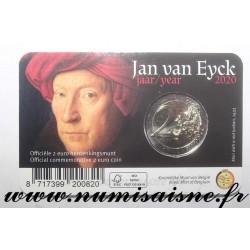 BELGIEN - 2 EURO 2020 - JAN VAN EYCK - Coincard