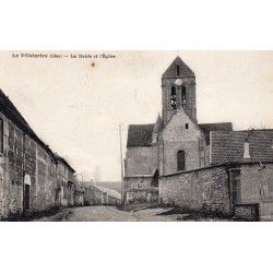 60240 - OISE - LAVILLETERTRE - LA MAIRIE ET L'EGLISE