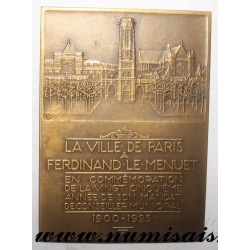 MEDAILLE - POLITIK - 75 - PARIS - F. LE MENUET - 1900 - 1925