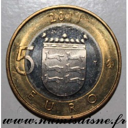 FINLAND - KM 171 - 5 EURO 2011 - OSTROBOTNIE PROVINCE - TAR INDUSTRY