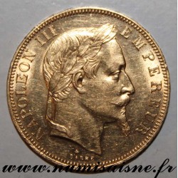 FRANCE - KM 804 - 50 FRANCS 1864 A - Paris - GOLD - NAPOLÉON III