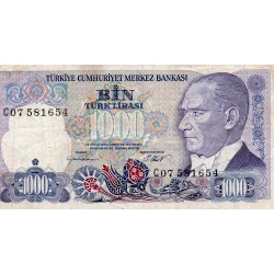 TÜRKEI - PICK 196 - 1 000 LIRA - L.1970 (1986)