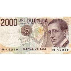 ITALIE - PICK 115 - 2000 LIRE - 03/10/1990