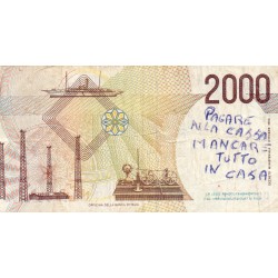 ITALY - PICK 115 - 2000 LIRE - 03/10/1990