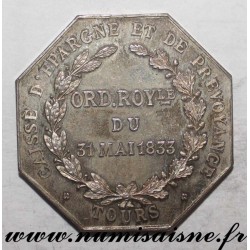 FRANKREICH - Komitat 37 - TOURS - SPAR UND VORSORGEBANKEN 'CAISSE D'EPARGNE' - 1833