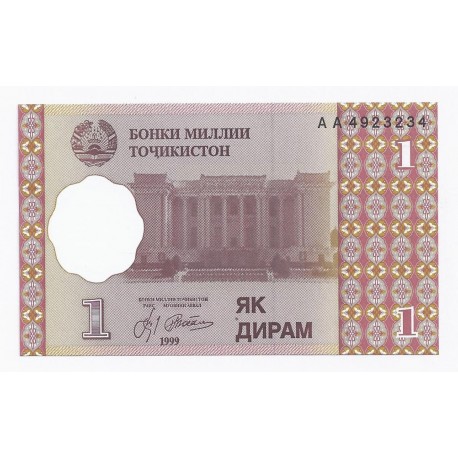 TAJIKISTAN - 1 DRAM 1999 - NEUF - pick 10