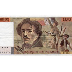 FRANCE - FAY 69BIS/5 - 100 FRANCS DELACROIX - 1993 - TYPE 1978