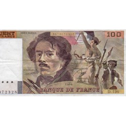 FAY 69BIS/1a - 100 FRANCS DELACROIX - 1990 - PICK 154