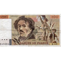 FAY 69/11  - 100 FRANCS DELACROIX - 1987 - PICK 154