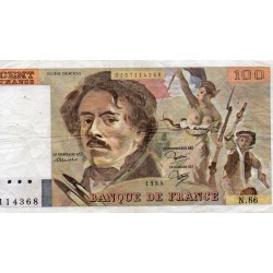 FAY 69/8a - 100 FRANCS DELACROIX 1984 - P.154b