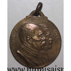 MEDAILLE - 75 - PARIS - CLEMENCEAU - FOCH - 1917 - 1919 - Von Gilbault