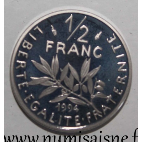 FRANCE - KM 931.1 - 1/2 FRANC 1994 - TYPE SOWER - Dolphin