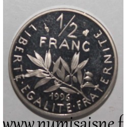 FRANKREICH - KM 931.1 - 1/2 FRANC 1996 - TYP SÄMANN