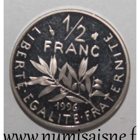 FRANKREICH - KM 931.1 - 1/2 FRANC 1996 - TYP SÄMANN