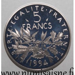 FRANCE - KM926a.2 - 5 FRANCS 1994 - TYPE SOWER