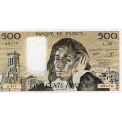 FRANKREICH - PICK 156 - 500 FRANCS PASCAL - 08/01/1981 - A.132