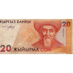 KIRGHISTAN - PICK 10 a - 20 SOM - undated (1994)