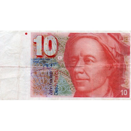 SWITZERLAND - PICK 55 d - 10 FRANCS (19)82