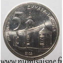 SERBIE - KM 36 - 5 DINARS 2003 - MONASTERE DE KRUSEDOL