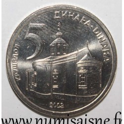 SERBIEN - KM 36 - 5 DINARS 2003 - KRUSEDOLKLOSTER