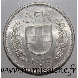 SCHWEIZ - KM 40 - 5 FRANCS 1965 B - Berne