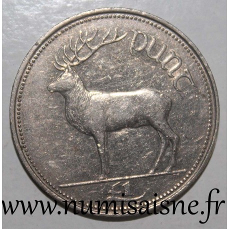 IRLANDE - PIECE de 1 Livre - Cerf - 1990