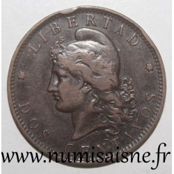 ARGENTINA - KM 33 - 2 CENTAVOS 1890