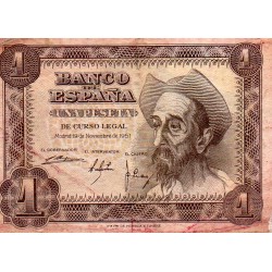 SPAIN - PICK 139 - 1 PESETA - 19/11/1951