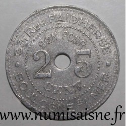 FRANKREICH - Kommitat 62 - BOULOGNE SUR MER - 25 CENT - KOLONIALLAYOUT VON KAFFEE