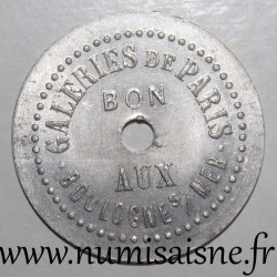 FRANKREICH - Kommitat 62 - BOULOGNE SUR MER - 50 CENT - GALERIE DE PARIS - PAQUE & F. MEURANT - MÜNZEPRÄGUNG