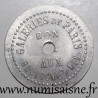 FRANCE - 62 - BOULOGNE SUR MER - 50 CENT - GALERIE DE PARIS - PAQUE & F. MEURANT - FRAPPE MONNAIE