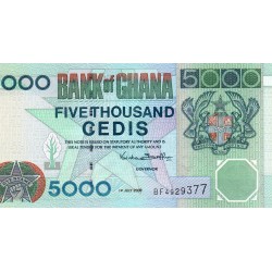 GHANA - PICK 34 - 5 000 CEDIS - 01/07/2000