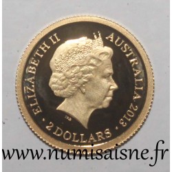 AUSTRALIEN - 2 DOLLAR 2013 - Kragenechse