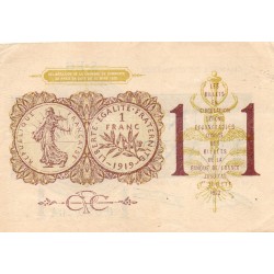 75 - PARIS - 1 FRANC 1919 - PARIS HANDELSKAMMER