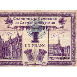 KOMITAT 14 - CAEN ET HONFLEUR - 1 FRANC 1920 - HANDELSKAMMER