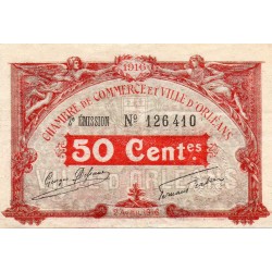 Komitat 41 - ORLEANS - 50 CENTIMES 1916 - 02.04 - HANDELSKAMMER