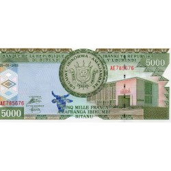 BURUNDI - PICK 42 c - 5.000 FRANCS - 05/02/2005