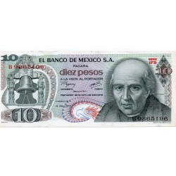 MEXICO - PICK 63 i - 10 PESOS - 18/02/1977