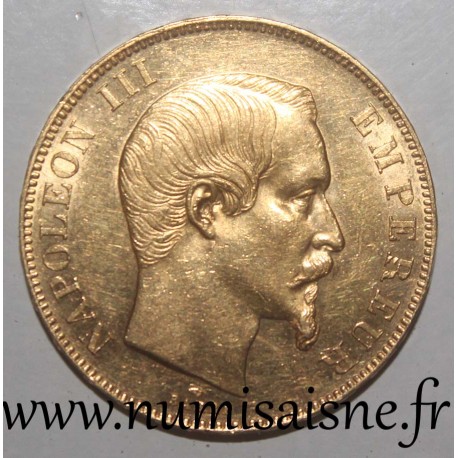 GADOURY 1111 - 50 FRANCS 1859 A - Paris - OR - TYPE NAPOLEON III - KM 785