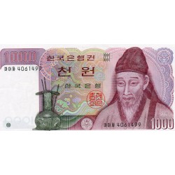 SOUTH KOREA - PICK 47 - 1000 WON - NO DATE (1983)