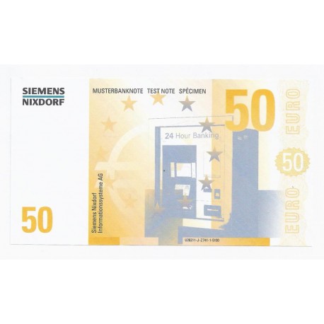 SIEMENS NIXDORF - 50 EUROS - SPECIMEN - NEUF