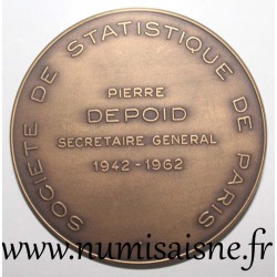 MEDAILLE - STATISTICS - 75 - PARIS - PIERRE DEPOID - 1942 - 1962